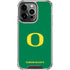 University of Oregon Yellow O on Green iPhone 16 Pro Clear Case
